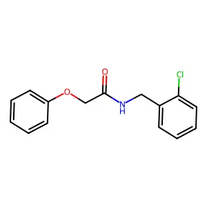 N-[(2-氯苯基)甲基]-2-苯氧基乙酰胺 structure