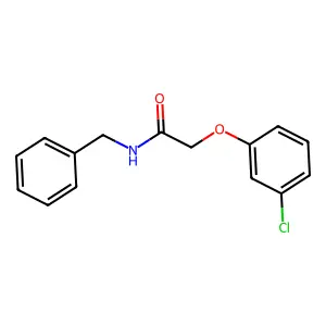N-苄基-2-(3-氯苯氧基)乙酰胺 structure