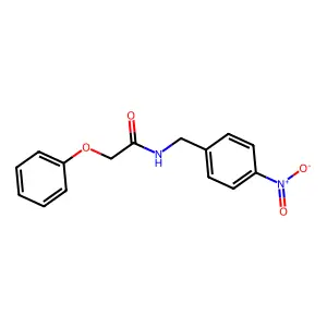 N-[(4-硝基苯基)甲基]-2-苯氧基乙酰胺 structure