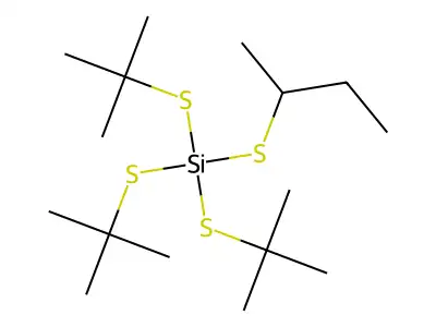 Butan-2-ylsulfanyl-tris(tert-butylsulfanyl)silane structure