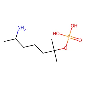 5-氨基-1,1-二甲基己基磷酸二氢酯 structure