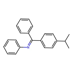 N,1-diphenyl-1-(4-propan-2-ylphenyl)methanimine structure