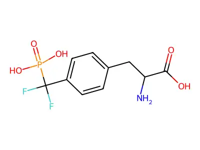 2-Amino-3-[4-[difluoro(phosphono)methyl]phenyl]propanoic acid structure
