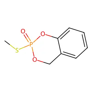2-methylthio-4H-1,3,2-benzodioxaphosphorin 2-oxide structure