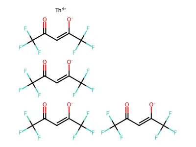 Thorium hexafluoroacetylacetonate structure