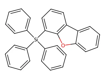 Dibenzofuran-4-yl(triphenyl)silane structure
