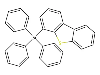 4-(Triphenylsilyl)dibenzothiophene structure