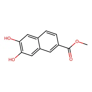 Methyl 6,7-dihydroxynaphthalene-2-carboxylate structure