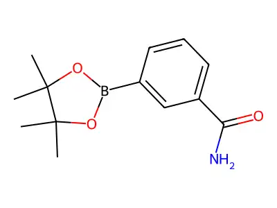 3-(Tetramethyl-1,3,2-dioxaborolan-2-yl)benzamide structure