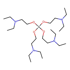 Silane, tetrakis(2-diethylaminoethoxy)- structure