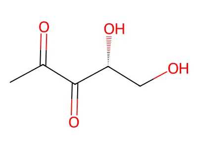 4,5-Dihydroxy-2,3-pentanedione structure