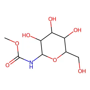1-Deoxy-1-Methoxycarbamido-Beta-D-Glucopyranose structure