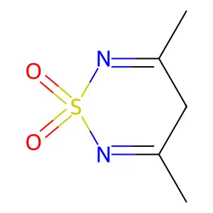 3,5-dimethyl-4H-1,2,6-thiadiazine 1,1-dioxide structure