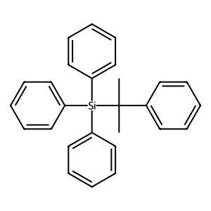 Triphenyl(2-phenylpropan-2-yl)silane structure