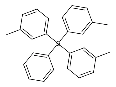 Phenyltri-m-tolylsilane structure