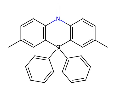 5,10-Dihydro-10,10-diphenyl-2,5,8-trimethylphenazasiline structure