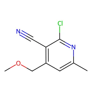 2-Chloro-4-(methoxymethyl)-6-methylnicotinonitrile structure