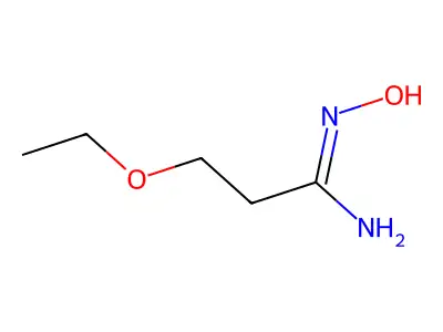 3-ethoxy-N'-hydroxypropanimidamide structure