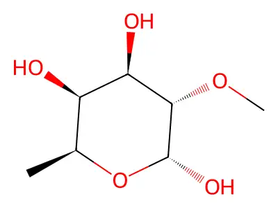 2-O-methyl-alpha-L-fucopyranose structure
