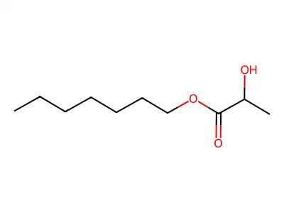 Propanoic acid, 2-hydroxy-, heptyl ester structure