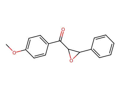 4'-Methoxychalcone oxide structure