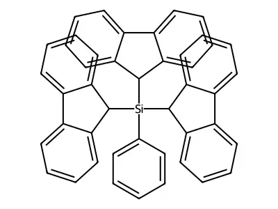 Phenyltris(9-fluorenyl)silane structure