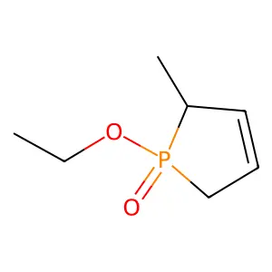 3-Phospholene, 1-ethoxy-3-methyl-, 1-oxide structure