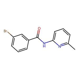 3-溴-N-(6-甲基吡啶-2-基)苯甲酰胺 structure