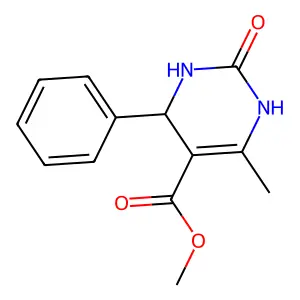 Methyl 6-methyl-2-oxo-4-phenyl-1,2,3,4-tetrahydropyrimidine-5-carboxylate structure