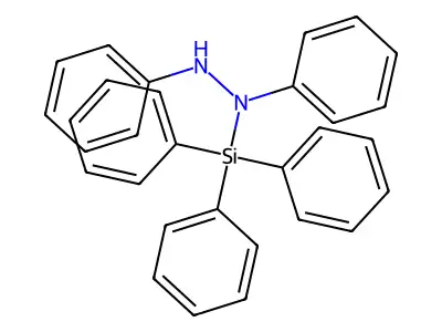 1,2-Diphenyl-1-(triphenylsilyl)hydrazine structure