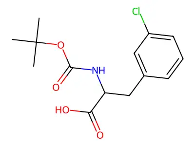 Boc-3-chloro-L-phenylalanine structure