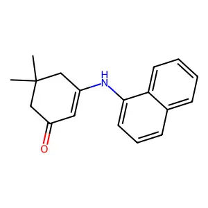 5,5-Dimethyl-3-(naphthalen-1-ylamino)cyclohex-2-en-1-one structure