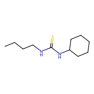 1-Butyl-3-cyclohexylthiourea structure