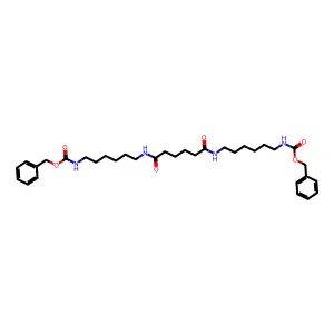 benzyl(3,12,17-trioxo-1-phenyl-2-oxa-4,11,18-triazatetracosan-24-yl)carbamate structure
