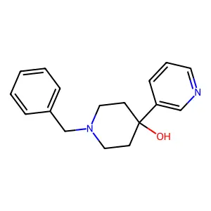 1-Benzyl-4-(pyridin-3-YL)piperidin-4-OL structure