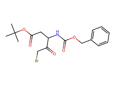3-Benzyloxycarbonylamino-5-bromo-4-oxo-pentanoic acid tert-butyl ester structure