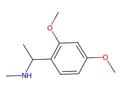 1-(2,4-dimethoxyphenyl)-N-methylethanamine structure