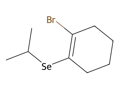 Cyclohexene, 1-bromo-2-[(1-methylethyl)seleno]- structure