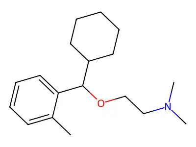 N-{2-[cyclohexyl(2-methylphenyl)methoxy]ethyl}-N,N-dimethylamine structure
