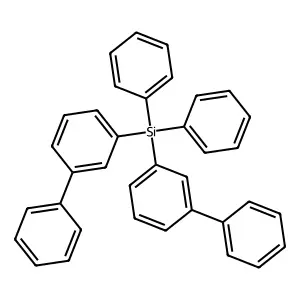 Diphenyl-bis(3-phenylphenyl)silane structure