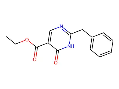 Ethyl 2-benzyl-4-hydroxy-5-pyrimidinecarboxylate structure