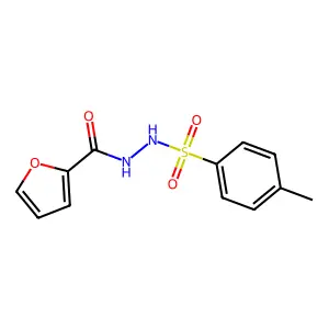 N'-(4-methylbenzenesulfonyl)furan-2-carbohydrazide structure