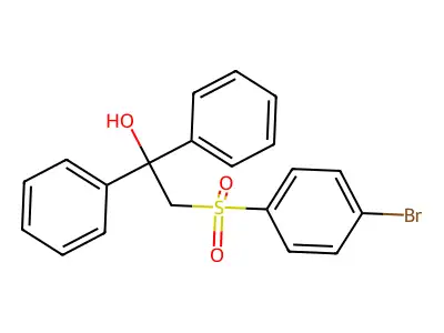 2-[(4-Bromophenyl)sulfonyl]-1,1-diphenyl-1-ethanol structure