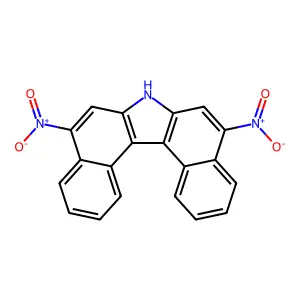 5,9-Dinitro-7H-dibenzo(c,g)carbazole structure