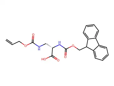 Fmoc-Dap(Alloc)-OH structure