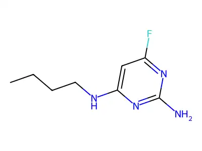 N4-butyl-6-fluoropyrimidine-2,4-diamine structure