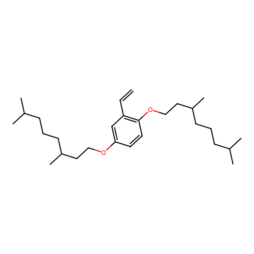 1,4-Bis(3,7-dimethyloctoxy)-2-ethenylbenzene structure