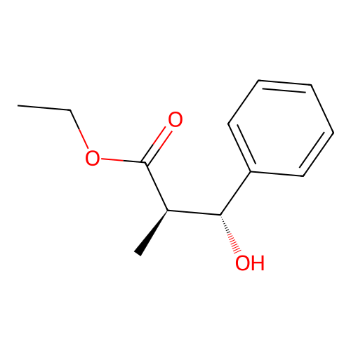 ethyl (2R,3R)-3-hydroxy-2-methyl-3-phenylpropanoate structure