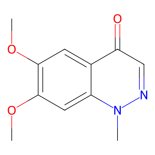 6,7-Dimethoxy-1-methylcinnolin-4-one structure