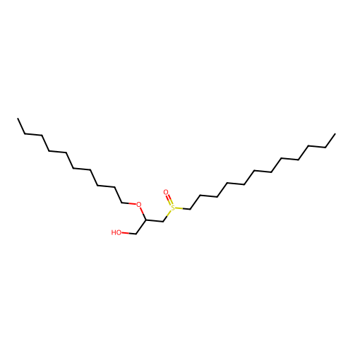 1-Propanol, 2-(decyloxy)-3-(dodecylsulfinyl)- structure